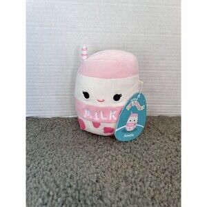 Squishmallow Amelie the Strawberry Milk 5 Inch Soft Plush New